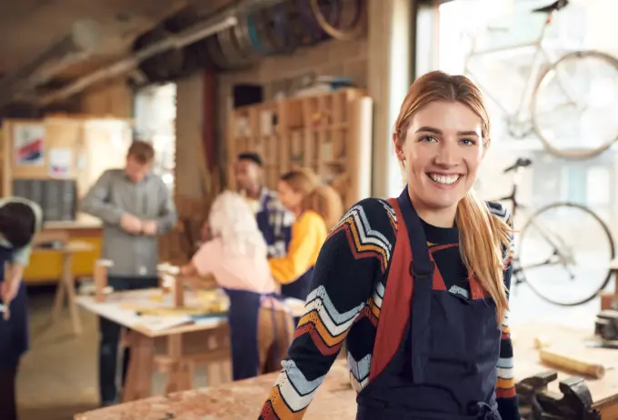 Bike workshop business owner