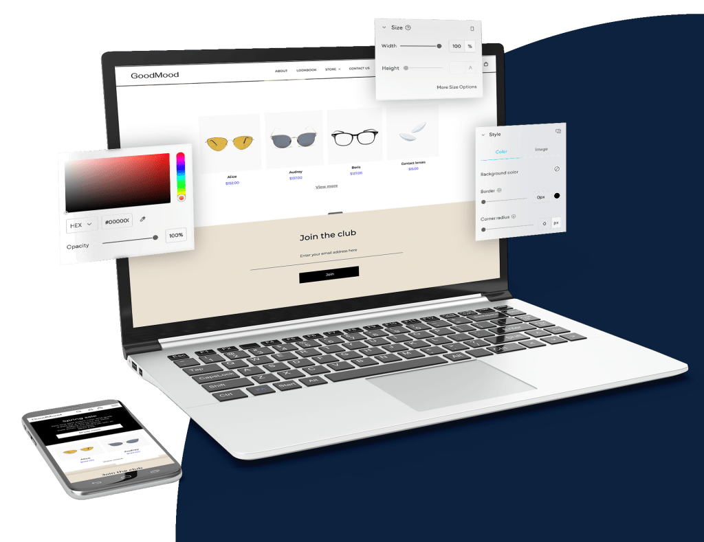 Webpage header